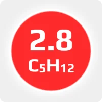 Неопентан (neo-C5H12) 98% в стальном баллоне 40л (20 кг),вентиль латунь.