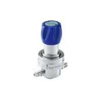 Регулятор AMFLO UHP AU24 Материал: Код ZS (Body,Gland-SUS316L;Poppet, Nozzle,Diaphragm-Hastelloy®C-22; Seat: PCTFE) ; Поверхность 0.25 um; 2х портовый, вх. давл. 159 бар, CV-0.45