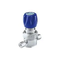 Регулятор AMFLO UHP AU21 Материал: Код Z (Body,Poppet, Nozzle,Diaphragm,Gland-SUS316L,Seat: PCTFE) ; Поверхность 0.13 um; 3х портовый с манометром, CV-0.09