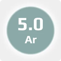 Аргон (Ar) 5.0 (99,999%) медицинский в баллоне 50л 300бар, соединение  G3/4 (DIN 9)