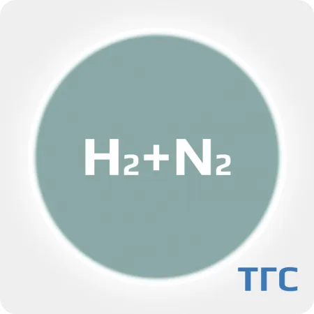 Техническая газовая смесь: Азот (N2) 98% + Водород (H2) 2% в баллоне 20 л. P=150 атм.